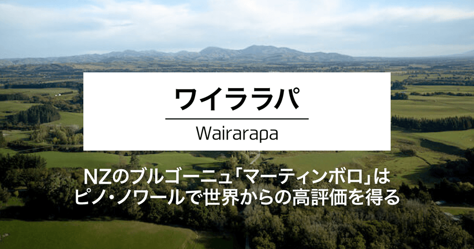 ワイララパ｜NZのブルゴーニュ「マーティンボロ」はピノ・ノワールで世界からの高評価を得る